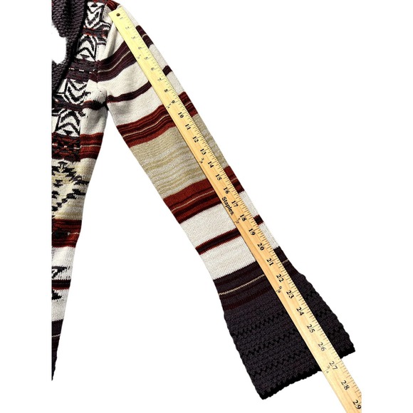 BCBG MAXAZARIA Acrylic womans long sleeve open shrug multicolored size medium - Picture 6 of 8